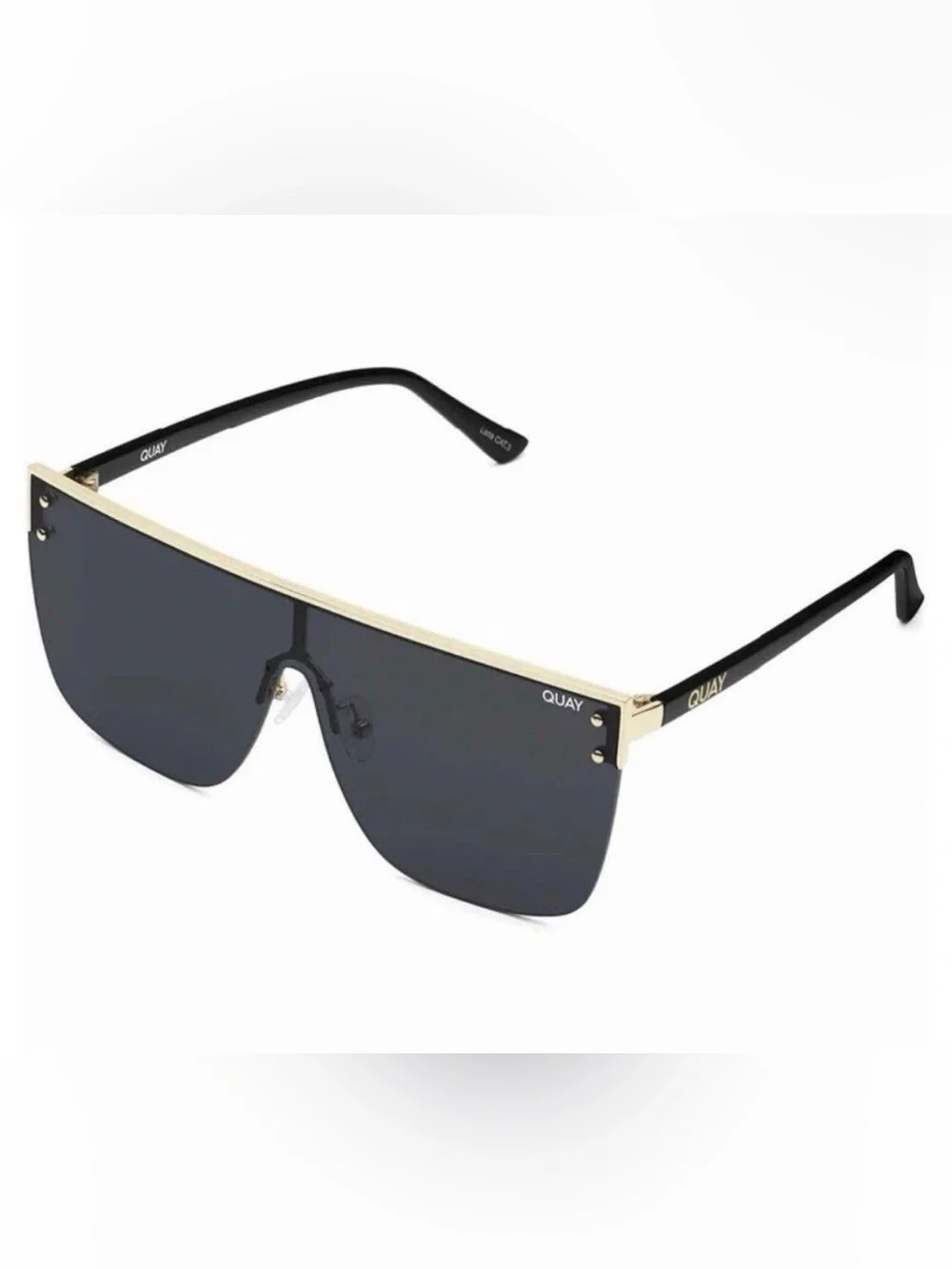 Quay Australia Square Rims Black and Gold
